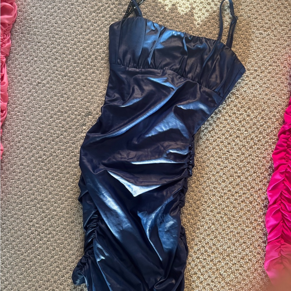 Katie J NYC Shimmering Black Dress